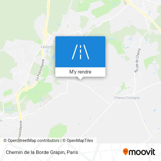 Chemin de la Borde Grapin plan