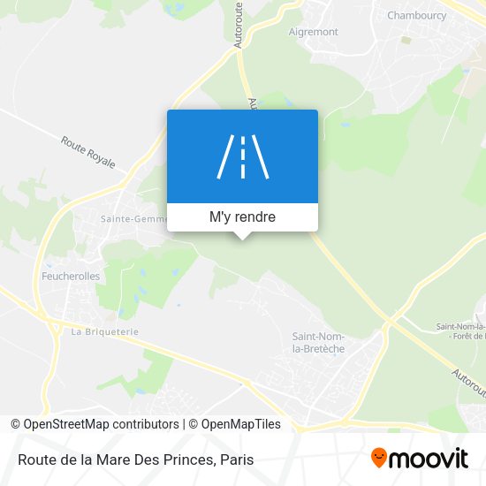 Route de la Mare Des Princes plan