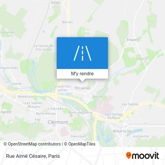 Rue Aimé Césaire plan