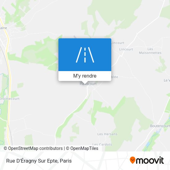 Rue D'Éragny Sur Epte plan