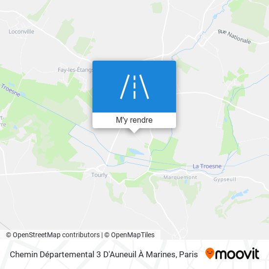 Chemin Départemental 3 D'Auneuil À Marines plan