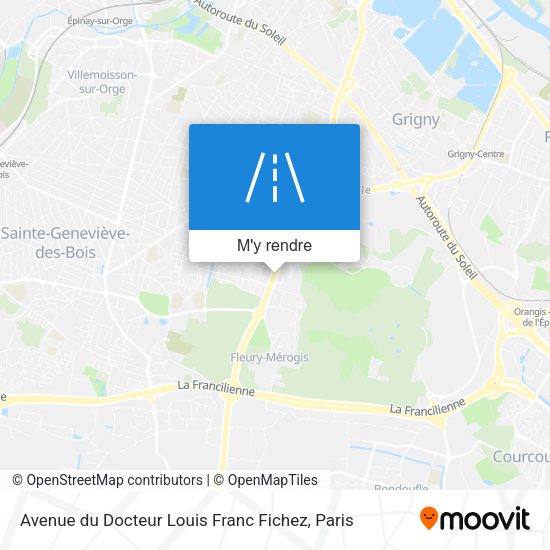 Avenue du Docteur Louis Franc Fichez plan