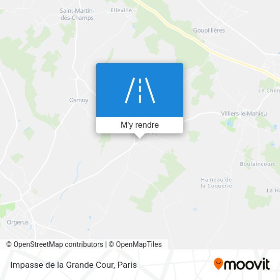 Impasse de la Grande Cour plan