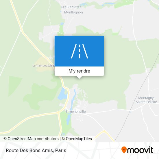 Route Des Bons Amis plan