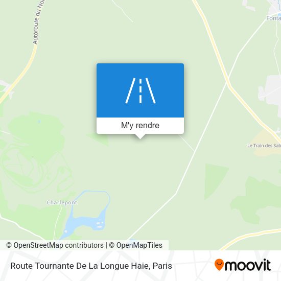 Route Tournante De La Longue Haie plan