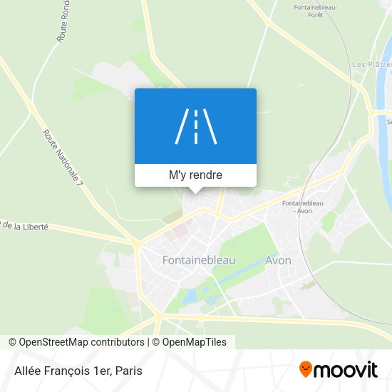 Allée François 1er plan