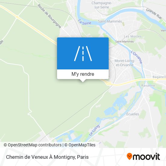 Chemin De Veneux À Montigny plan