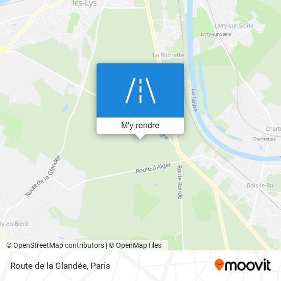 Route De La Glandée plan