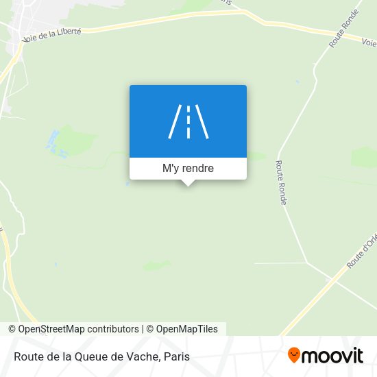 Route De La Queue De Vache plan