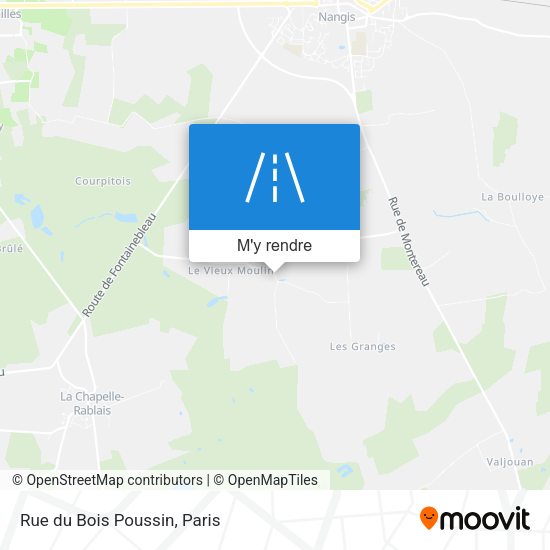 Rue du Bois Poussin plan