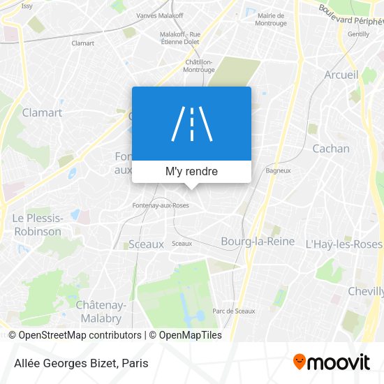 Allée Georges Bizet plan