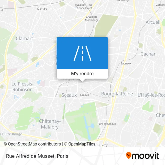 Rue Alfred de Musset plan