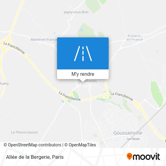 Allée de la Bergerie plan