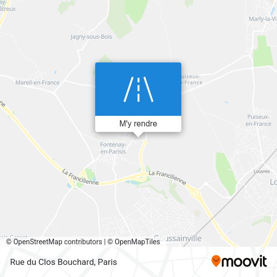 Rue du Clos Bouchard plan