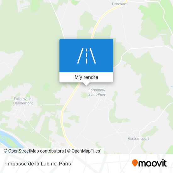 Impasse de la Lubine plan