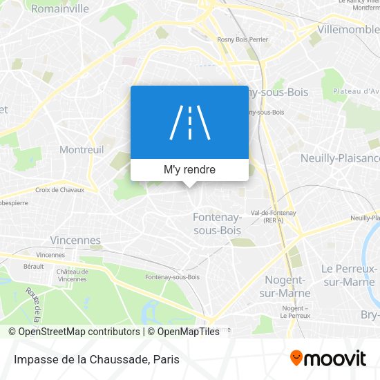 Impasse de la Chaussade plan