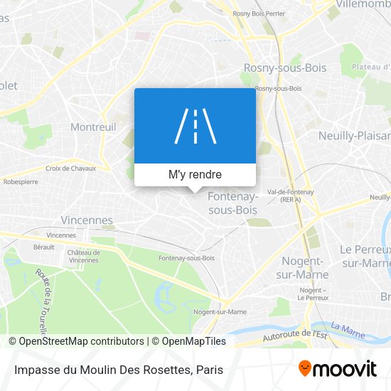 Impasse du Moulin Des Rosettes plan
