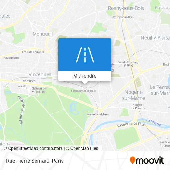Rue Pierre Semard plan