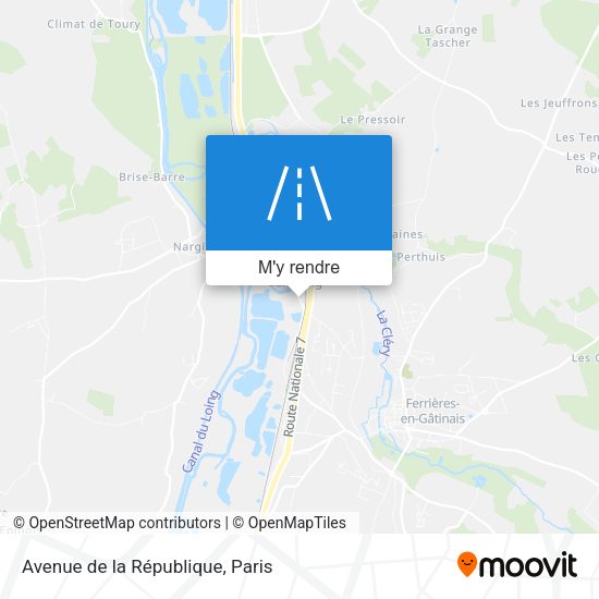 Avenue de la République plan