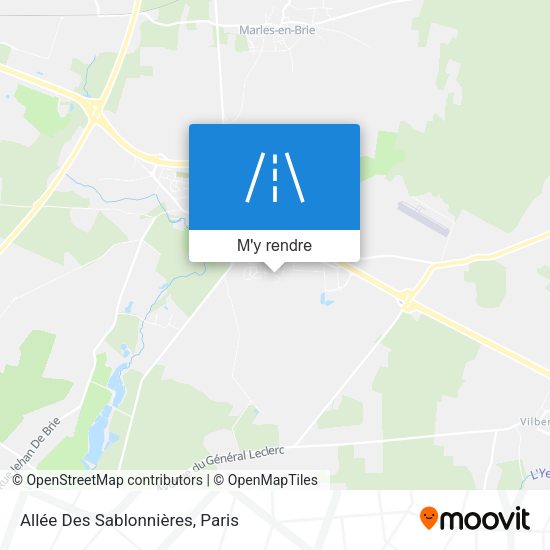 Allée Des Sablonnières plan