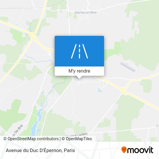 Avenue du Duc D'Épernon plan