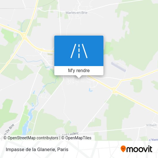 Impasse de la Glanerie plan