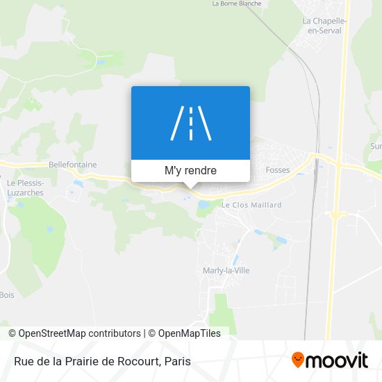Rue de la Prairie de Rocourt plan