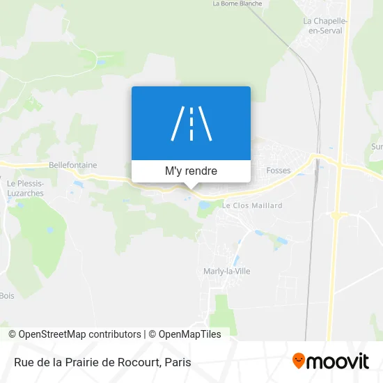 Rue de la Prairie de Rocourt plan