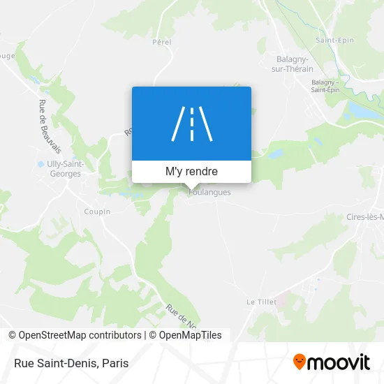 Rue Saint-Denis plan