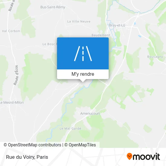 Rue Du Voiry plan