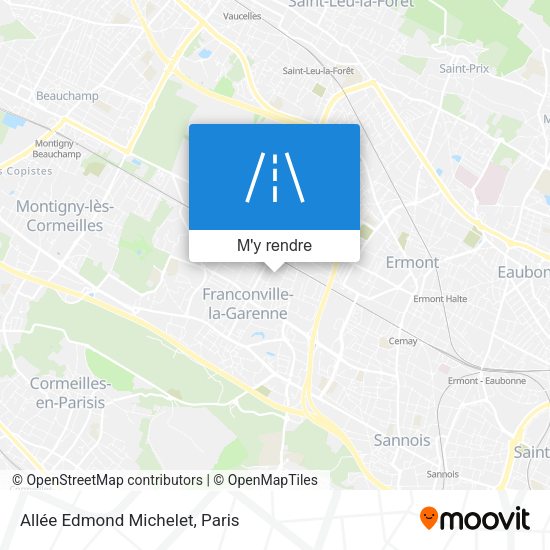 Allée Edmond Michelet plan