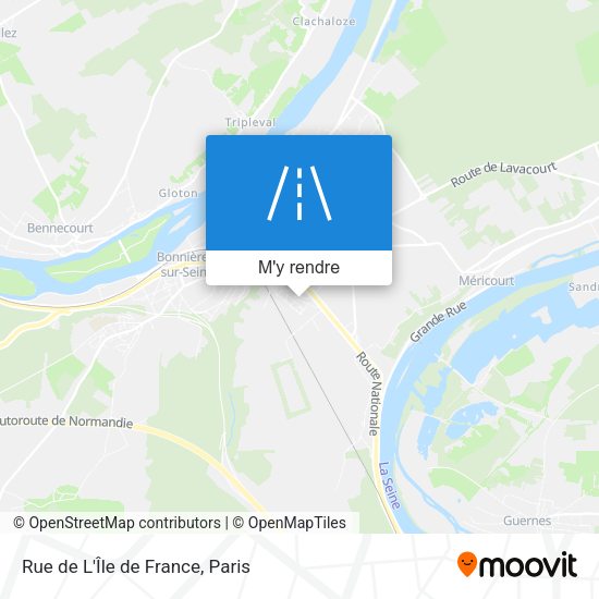 Rue de L'Île de France plan