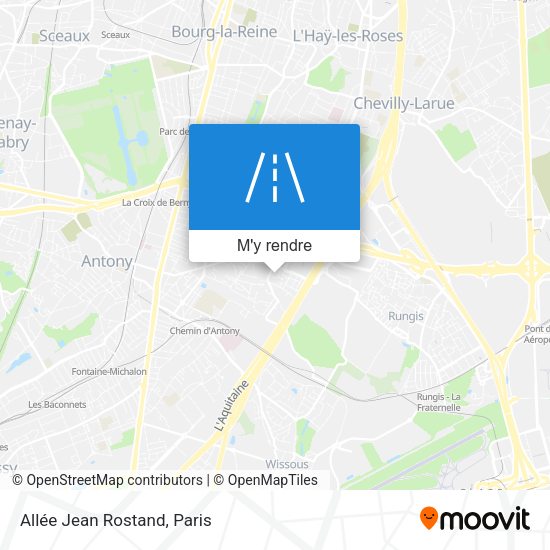 Allée Jean Rostand plan