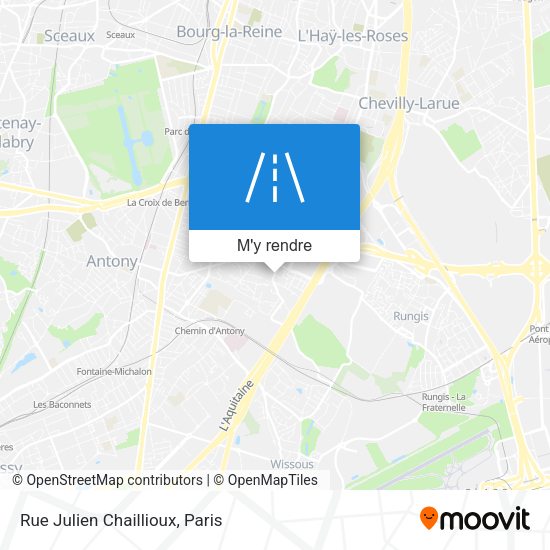 Rue Julien Chaillioux plan