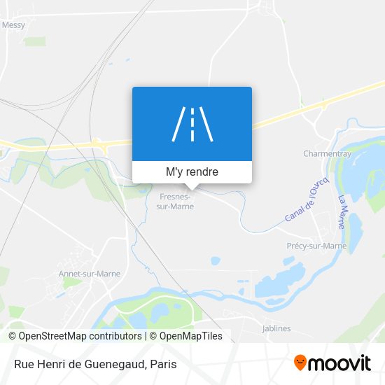 Rue Henri de Guenegaud plan