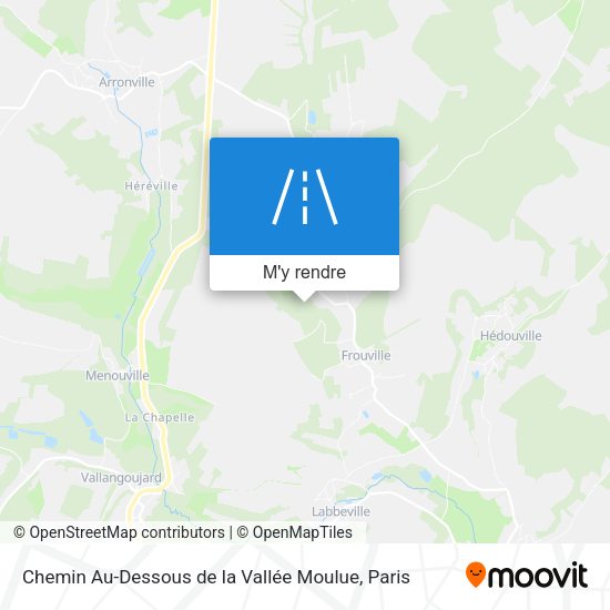 Chemin Au-Dessous de la Vallée Moulue plan