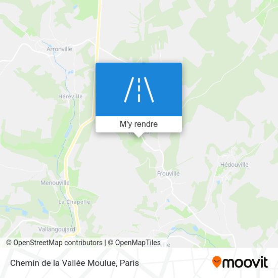 Chemin de la Vallée Moulue plan