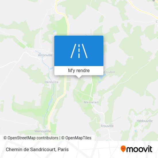 Chemin de Sandricourt plan
