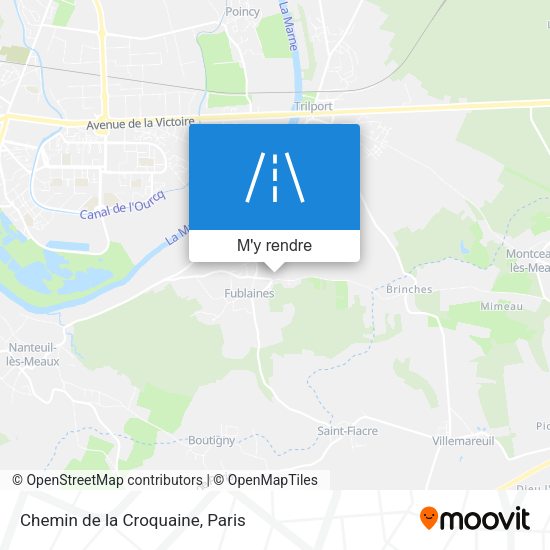 Chemin de la Croquaine plan