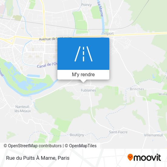Rue du Puits À Marne plan