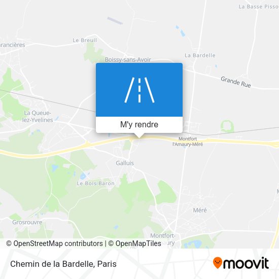 Chemin de la Bardelle plan