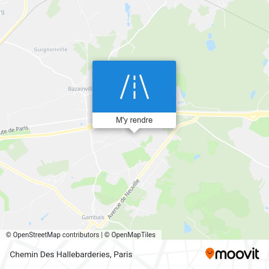 Chemin Des Hallebarderies plan