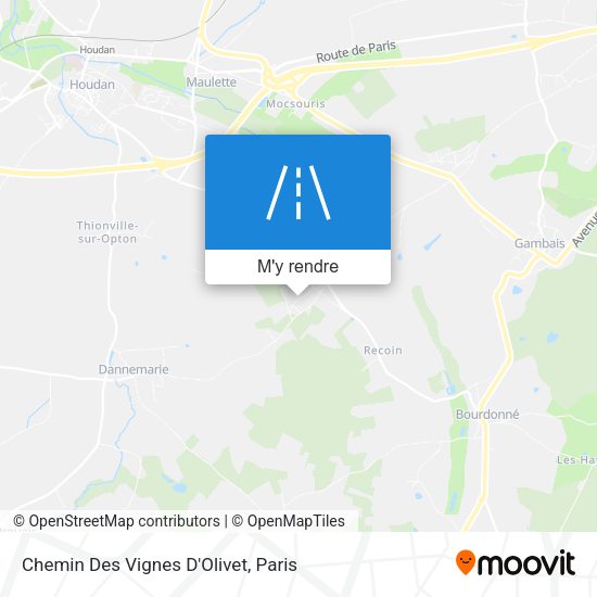 Chemin Des Vignes D'Olivet plan