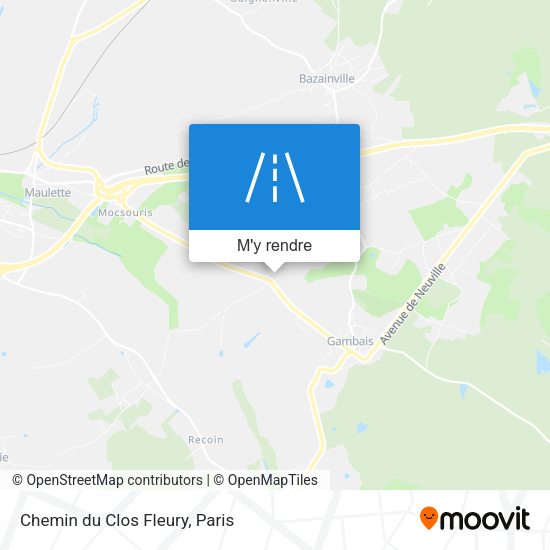 Chemin du Clos Fleury plan