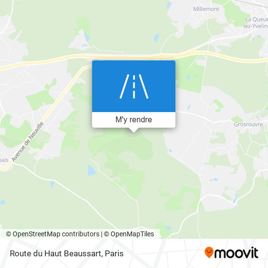 Route Du Haut Beaussart plan