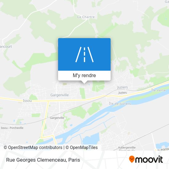 Rue Georges Clemenceau plan