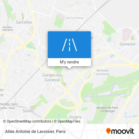 Allée Antoine de Lavoisier plan