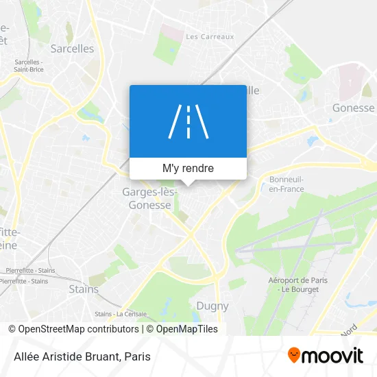 Allée Aristide Bruant plan