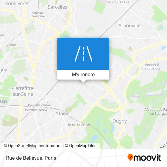 Rue de Bellevue plan