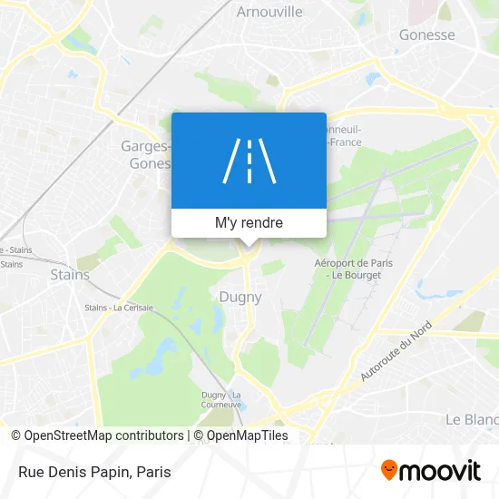 Rue Denis Papin plan